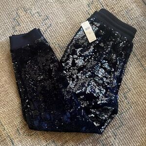Anthropologie sequin joggers